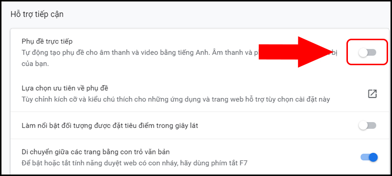 Hướng dẫn cách tắt tính năng Live Captions trên Chrome