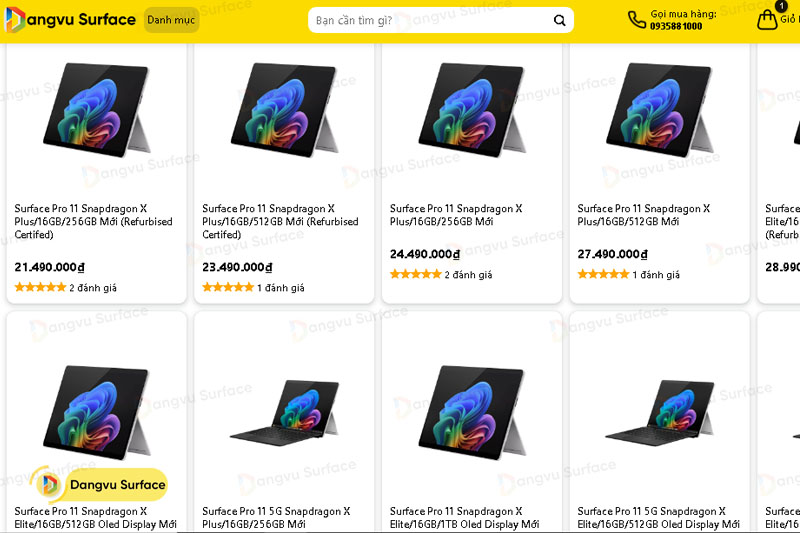 Surface Pro 11 sẽ có mức giá dao động tùy thuộc vào cấu hình lựa chọn