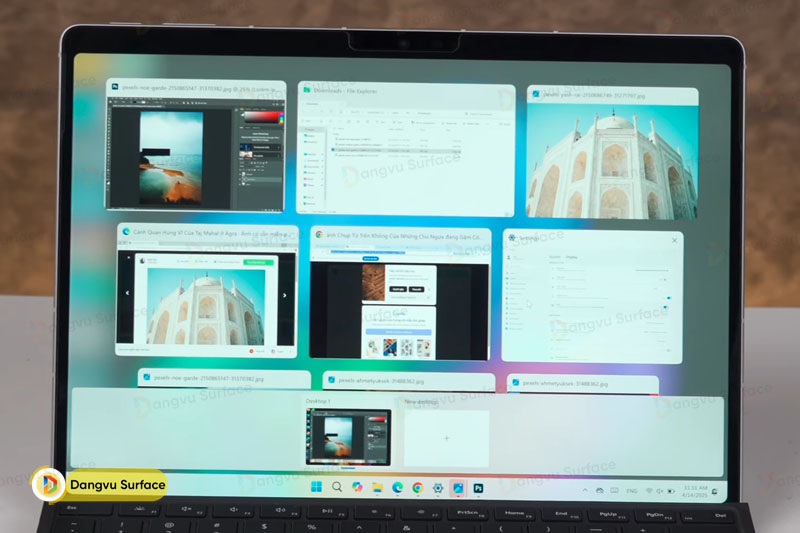 Surface Pro 11 5G mượt mà trong mọi tác vụ văn phòng, với khả năng đa nhiệm tối ưu