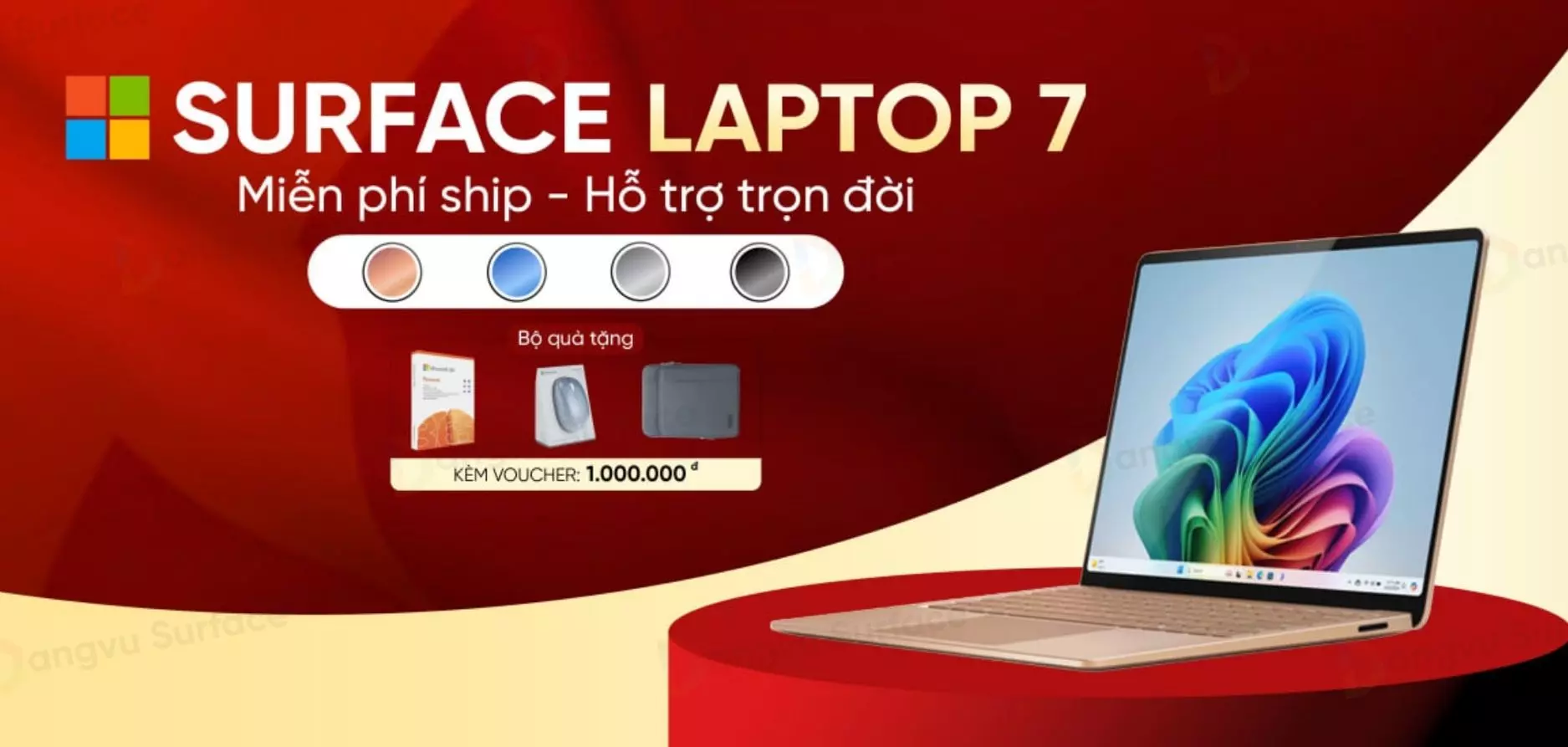 Mua Surface Laptop 7 tại Đăng Vũ để nhận được nhiều phần quà giá trị