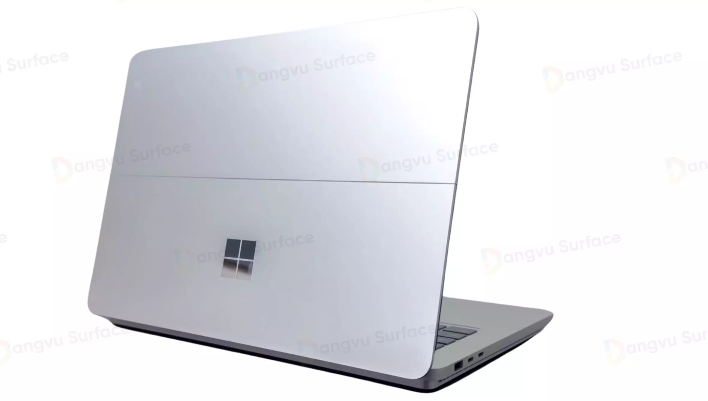 Ở bề mặt lưng của Surface Laptop Studio 2 được thiết kế logo Microsoft tạo hình từ “4 ô vuông” tựa như khung cửa sổ