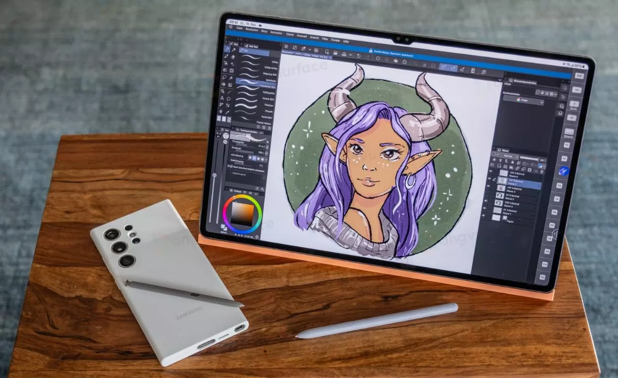 Samsung Galaxy Tab S10 Ultra thích hợp với người dùng sáng tạo, làm việc liên quan đến đồ họa