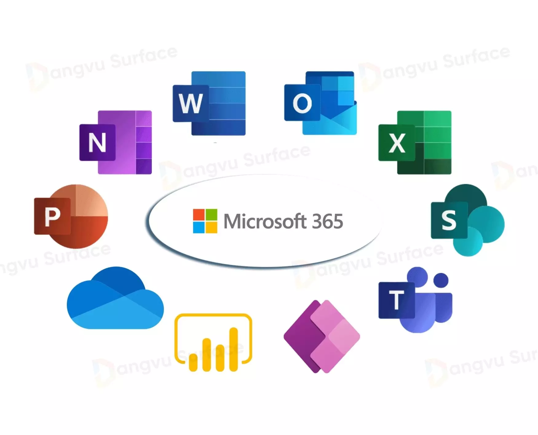 Cài sẵn bộ ứng dụng Microsoft 365