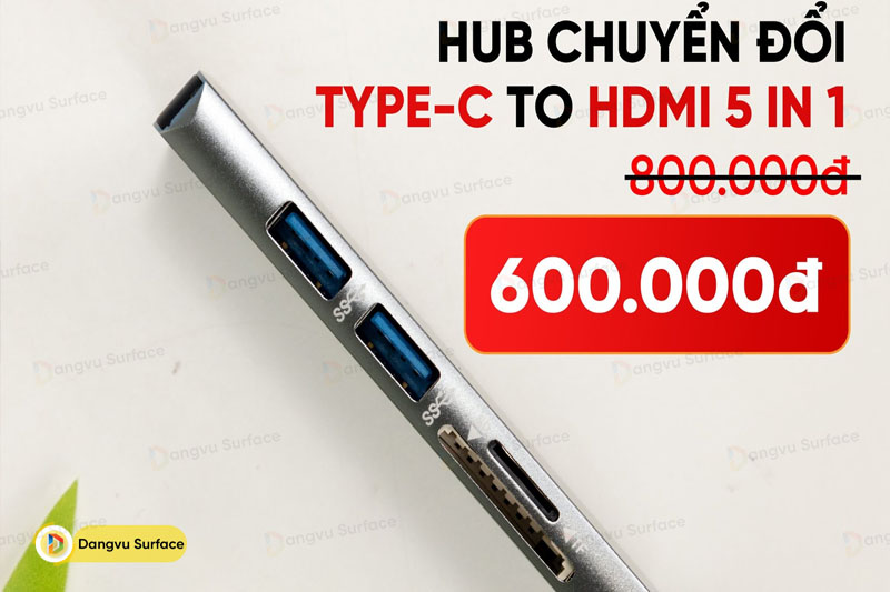 Hub Type C – giá mê ly, dễ tiếp cận