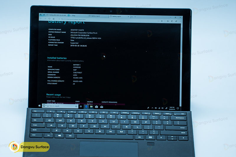 Con Chip của Surface Pro 6 là đời mới nhất của năm 2018 cùng thời lượng pin hiệu quả