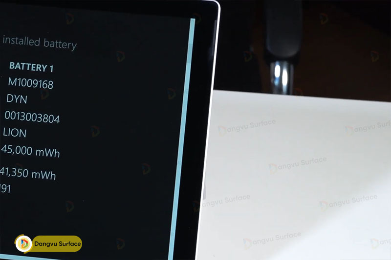 Pin Surface cũ có thể bị chai do người sử dụng trước dùng quá nhiều