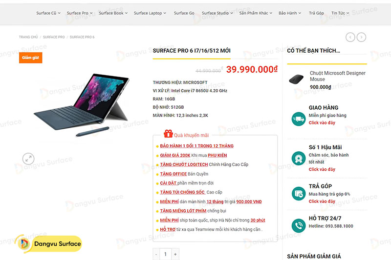 Cấu hình khủng của Pro 6
