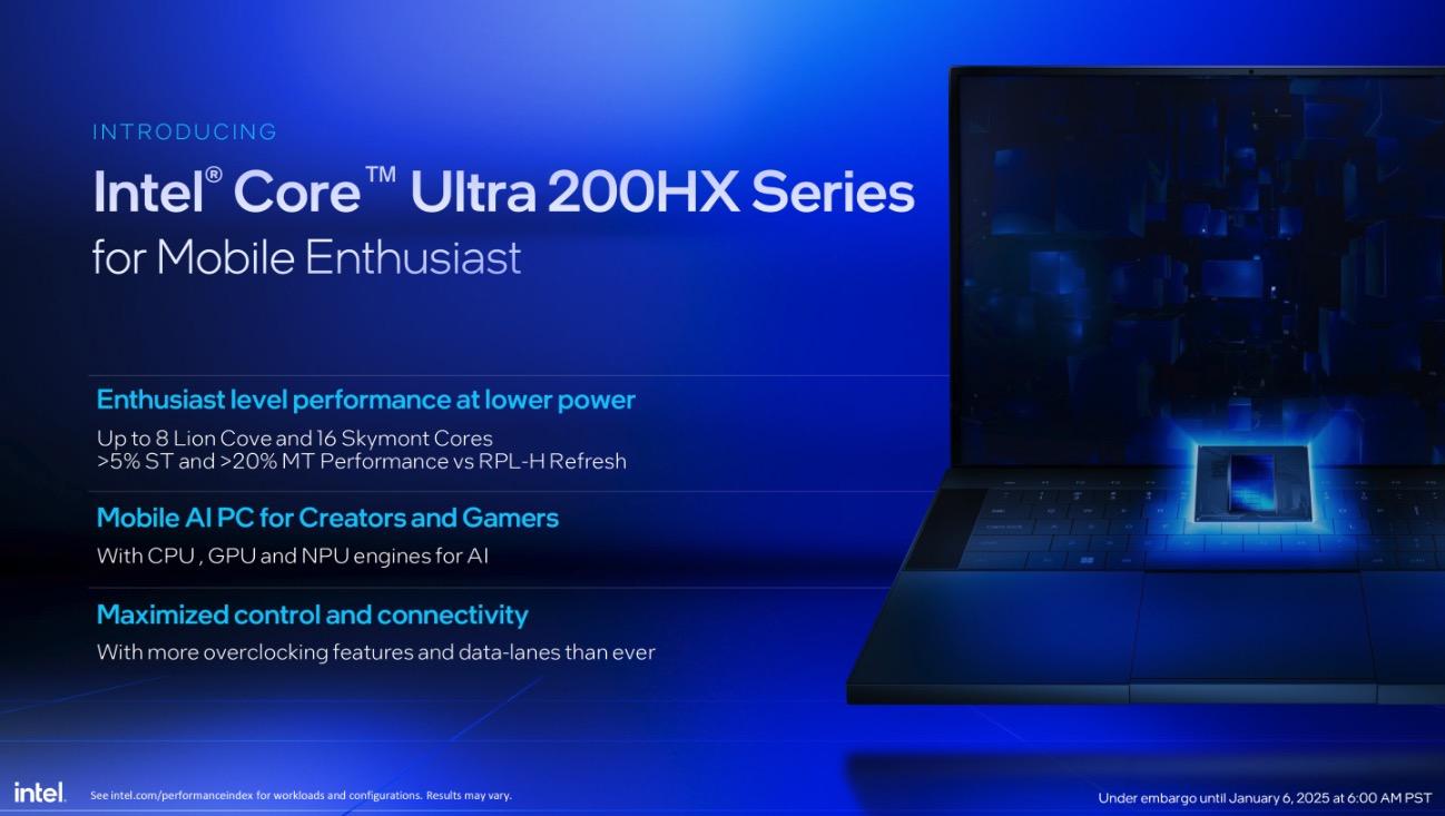 Thông số của Core Ultra 200HX - cho sức mạnh cực hạn