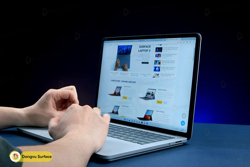 Thời lượng pin trên Surface Laptop Studio dùng được cho cả ngày