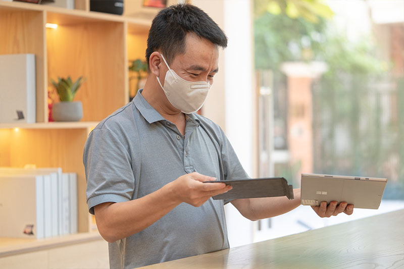 Chính sách bảo hành máy tại cửa hàng là 1 đổi 1