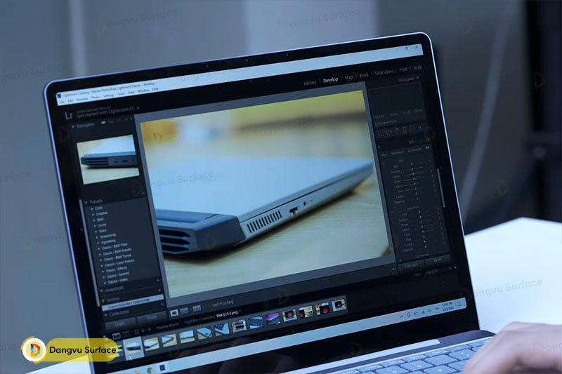 Surface Laptop Go nhỏ gọn với mà hình 12.4inch. Độ phân giải chỉ HD+. Nhưng bù lại thời lượng pin lại được kéo dài