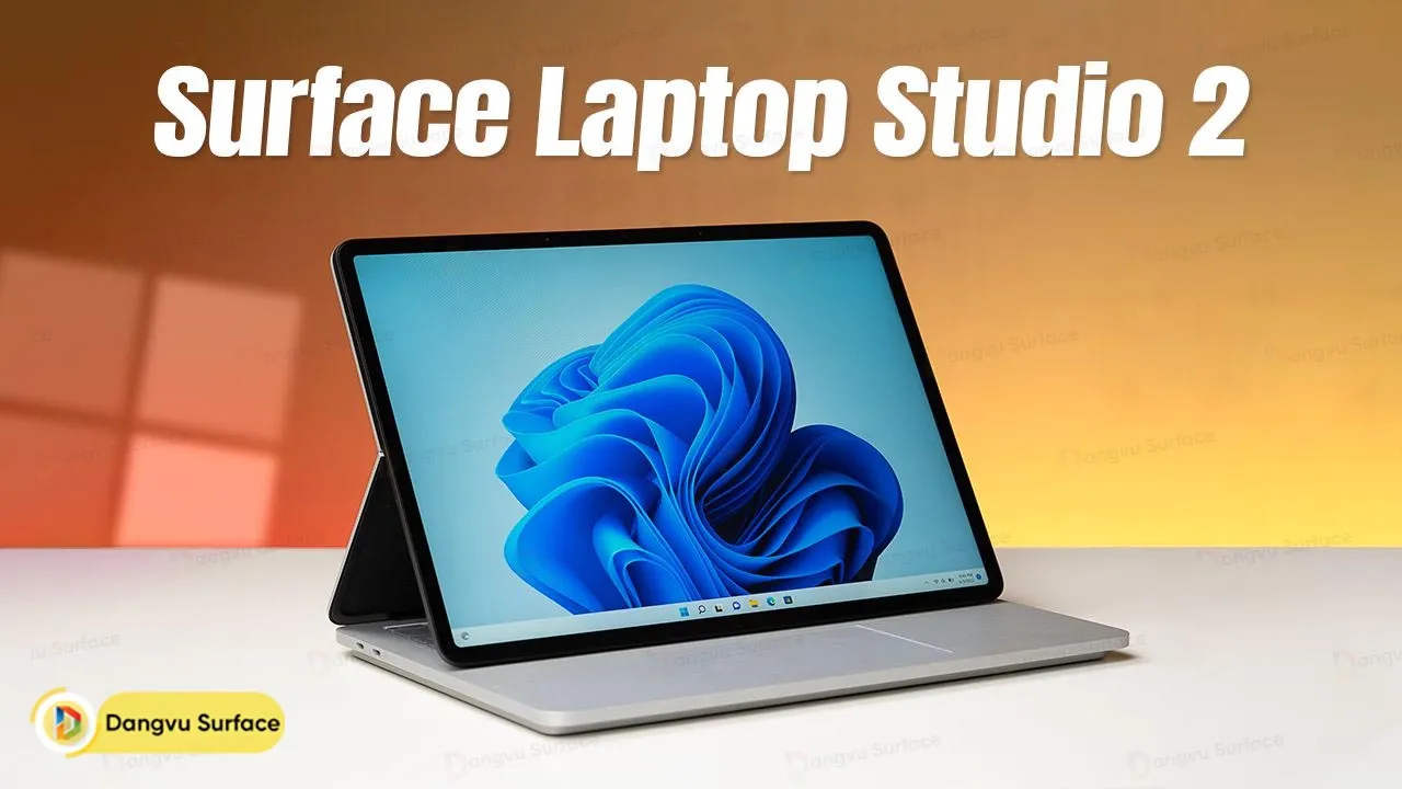 Surface Laptop Studio 2 được thiết kế với bản lề linh hoạt