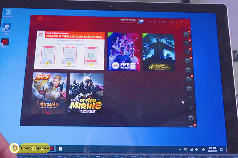 Nhìn chung thì cấu hình của Surface Pro 6 có thể chơi được vài tựa Game cơ bản