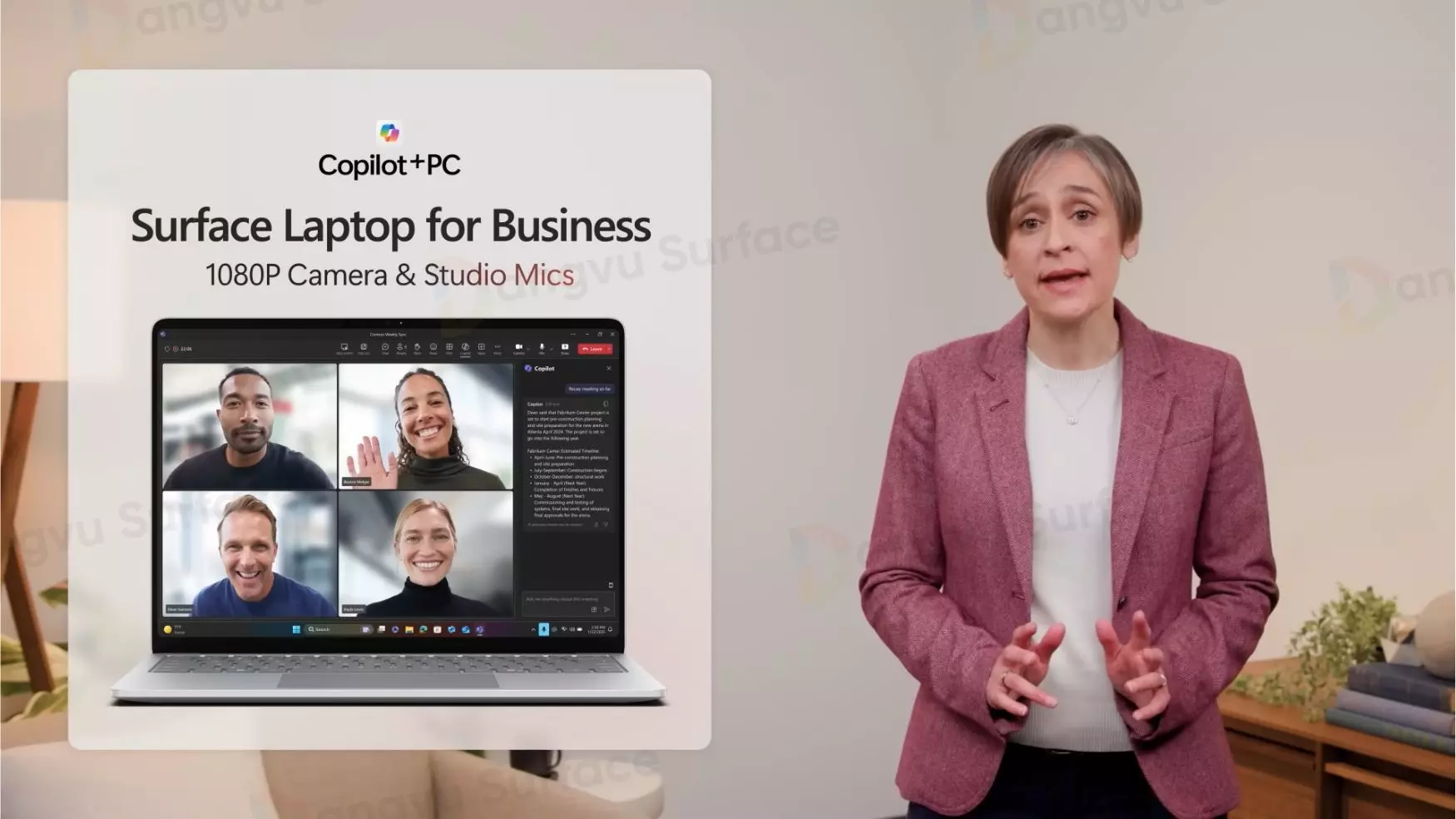 Surface Laptop 13 inch vs Surface Laptop 7 đều được Microsoft sử dụng hệ thống camera Surface Studio HD 1080p