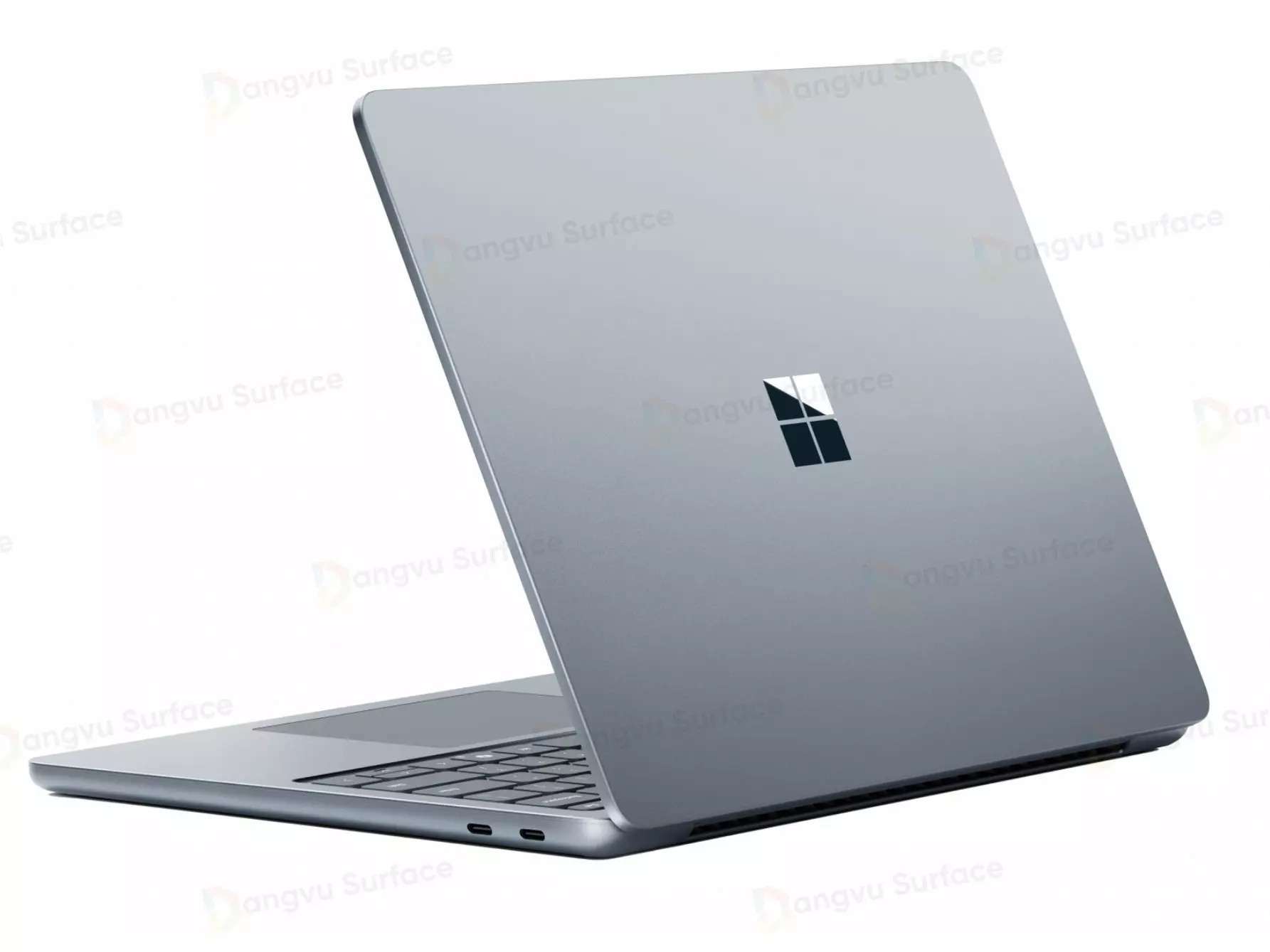 điểm nhấn nổi bật duy nhất trên toàn bộ thân máy đó chính là logo “Microsoft” đã được tráng gương nằm ngay ở vị trí trung tâm Laptop