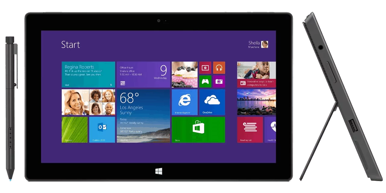 Surface Pro 1 gần như vẫn đầy đủ cổng kết nối với một người dùng văn phòng