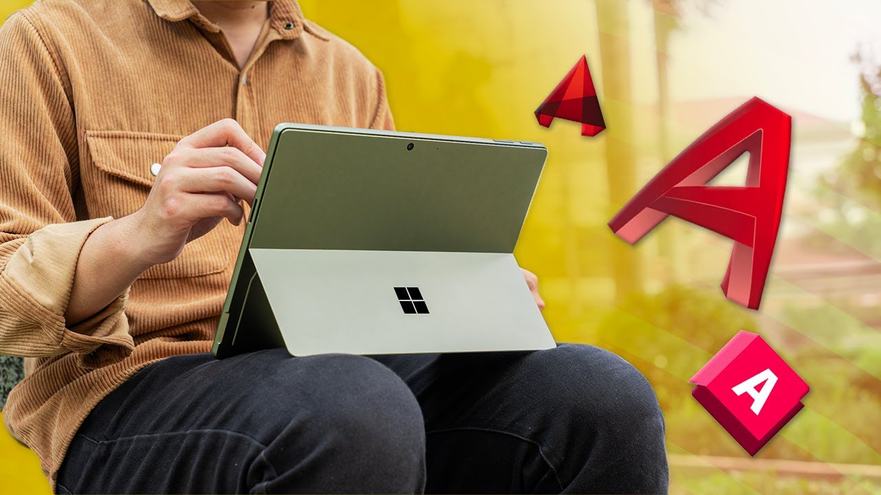 Sử dụng AutoCAD trên Surface Pro 9