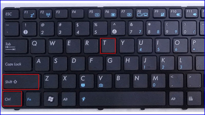 Sử dụng tổ hợp phím tắt 