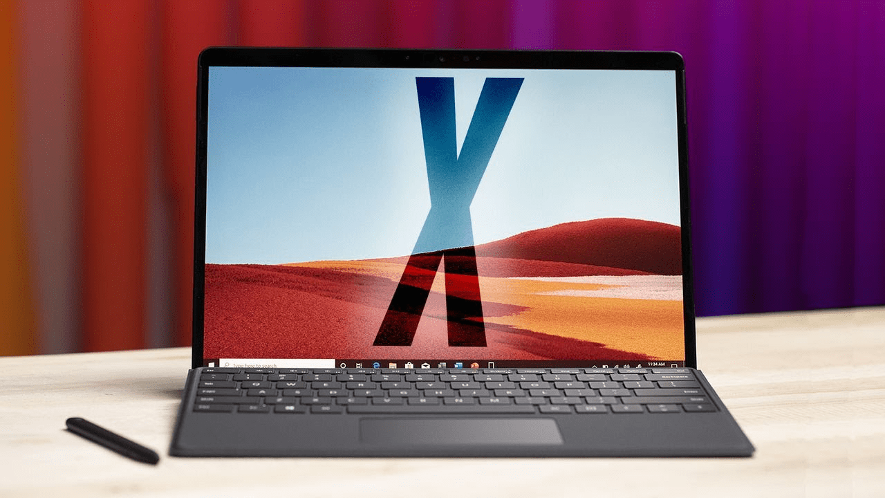 Surface Pro X ra đời là thiết bị đầu tiên sử dụng chip ARM (Microsoft SQ1) và có cải tiến mạnh mẽ về viền màn hình siêu mỏng.