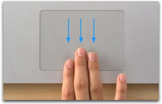 Thủ thuật 3 ngón tay để mở desktop