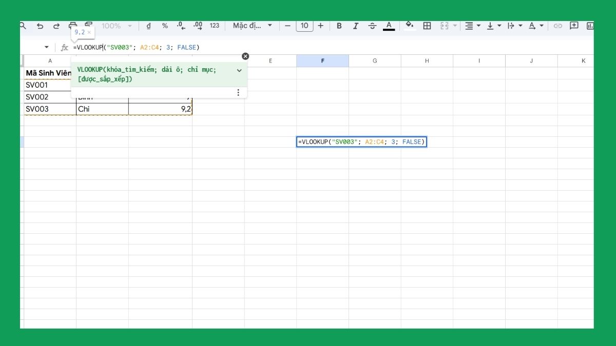 Sử dụng hàm VLOOKUP / HLOOKUP để tra cứu dữ liệu nhanh