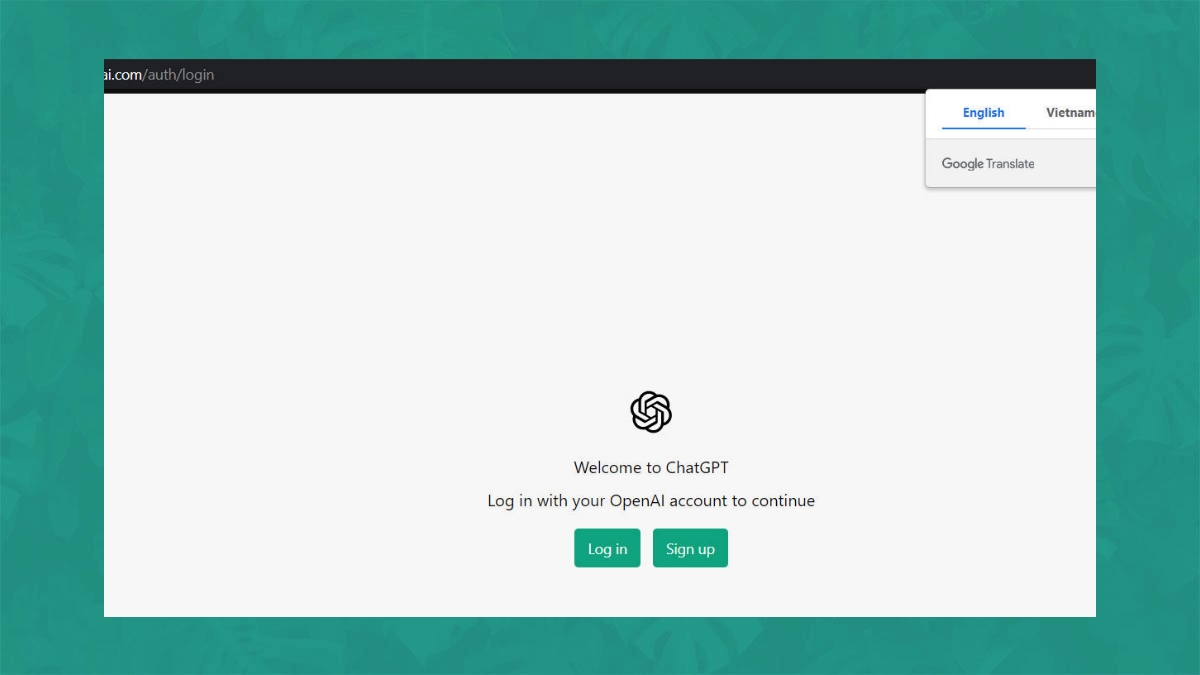 Bạn truy cập địa chỉ https://chat.openai.com rồi click Sign up.