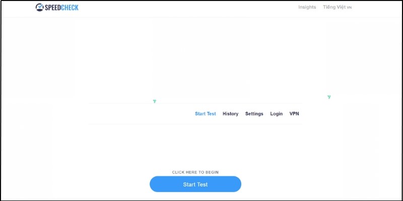 Giao diện SpeedCheck cho phép hiển thị biểu đồ trực quan, dễ theo dõi