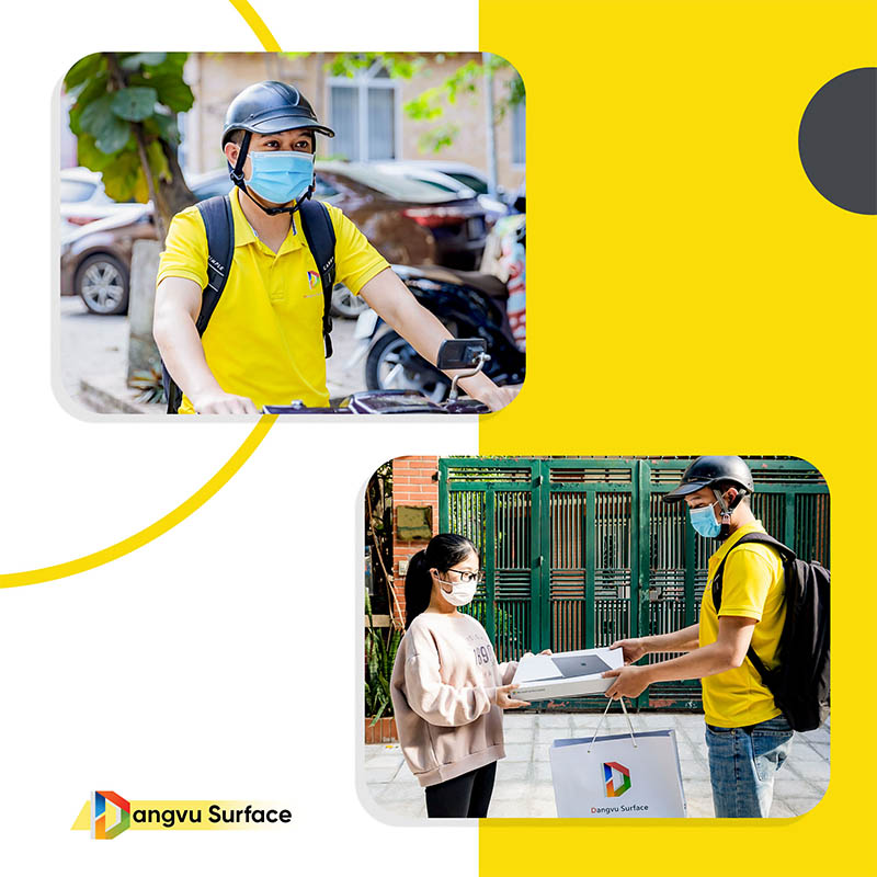 Đăng Vũ sẽ nhanh chóng giao hàng, cài đặt tại nhà thanh toán qua máy POS, tạo trả góp từ xa,