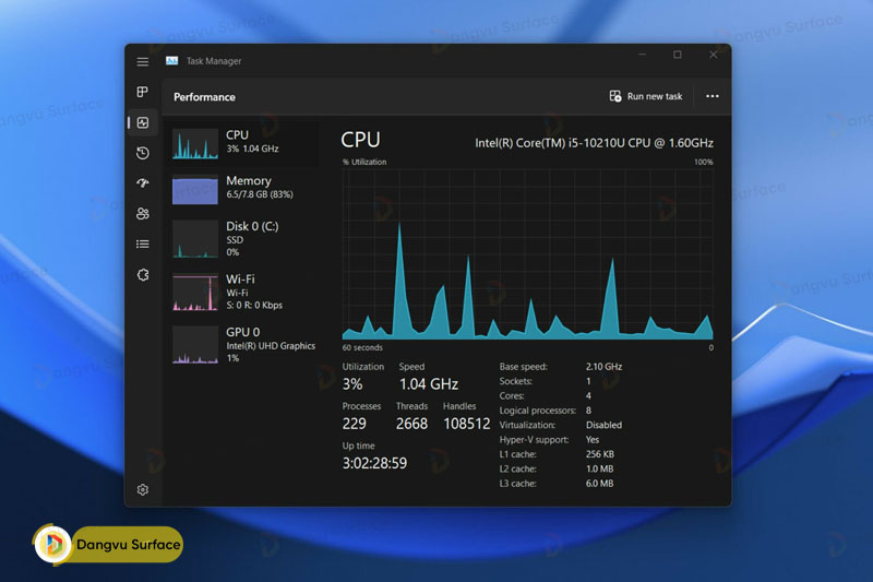 Giao diện mới cho Task Manager