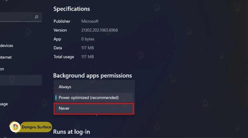 Tắt các ứng dụng nền