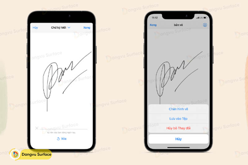 Chèn chữ ký vào email, văn bản