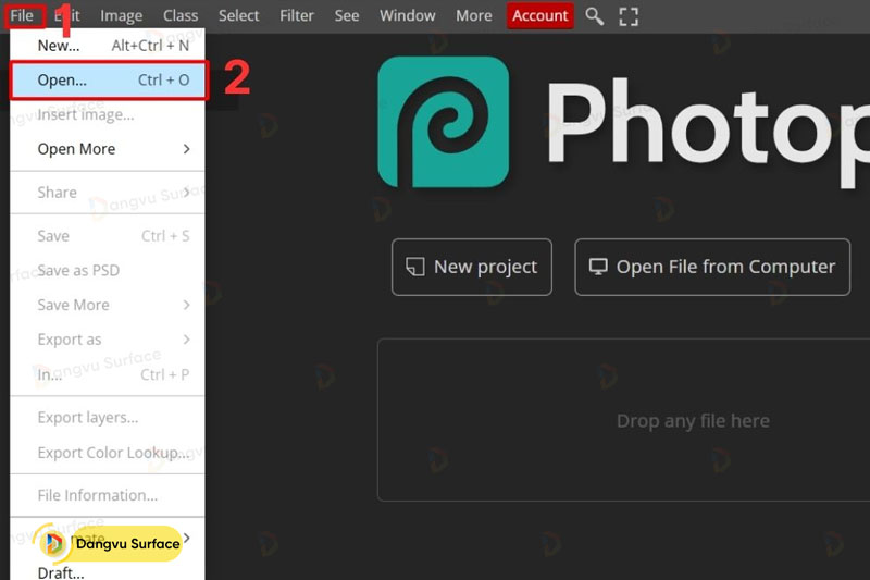 Cách sử dụng Photoshop Online ở mức cơ bản 