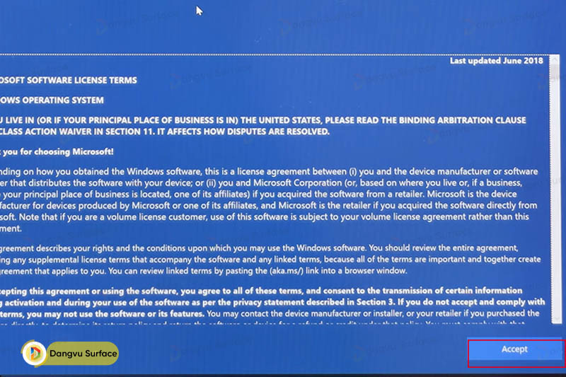 Hướng dẫn Active máy tính Surface Windows 11 khi mới mua