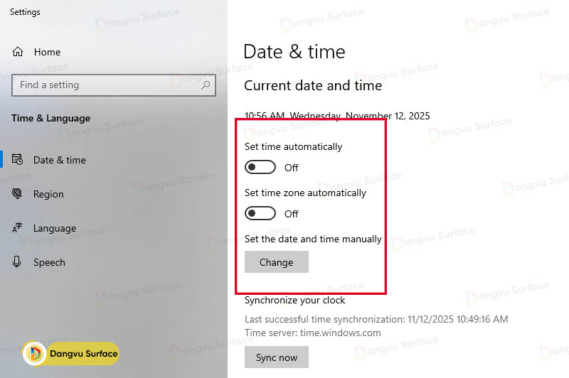 Chỉnh đồng hồ trên hệ điều hành Windows 10