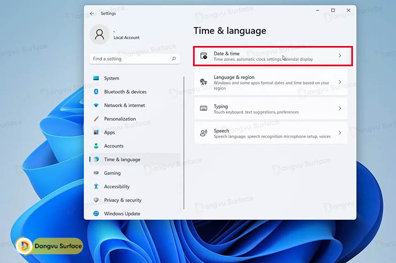 Cách chỉnh ngày giờ trên Windows 11