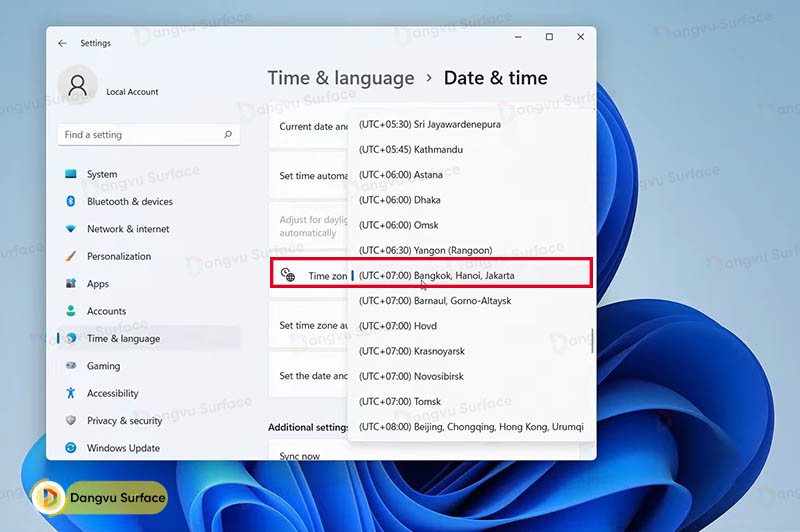 Cách chỉnh ngày giờ trên Windows 11