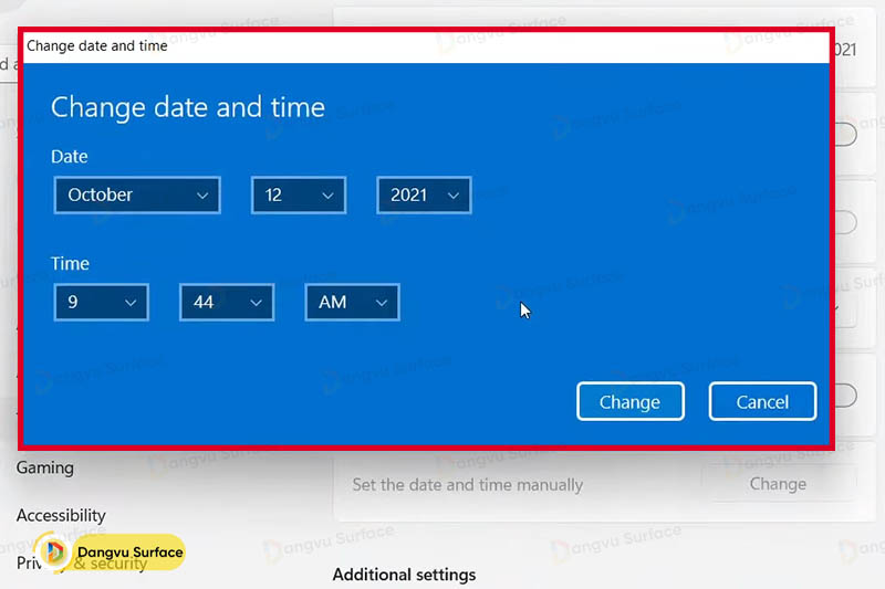 Cách chỉnh ngày giờ trên Windows 11