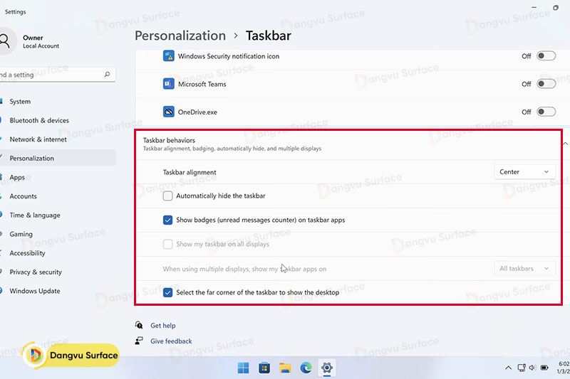 Hướng dẫn cách tắt icon trên Taskbar