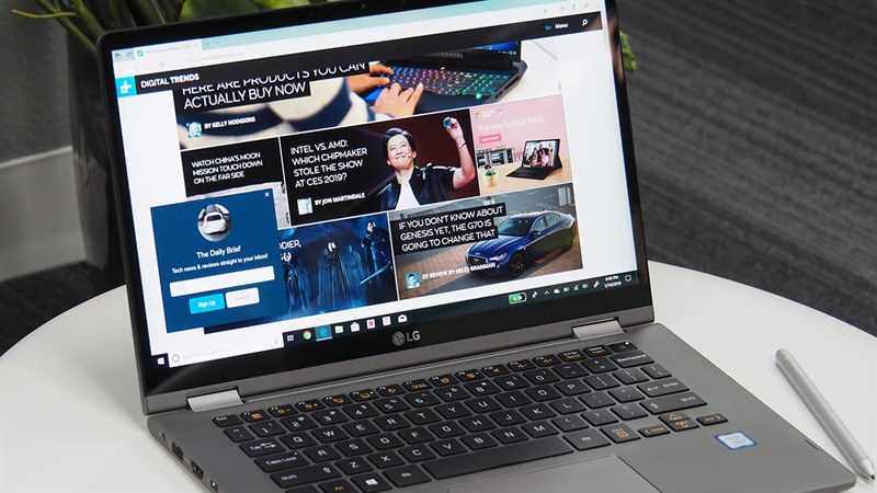 LG Gram đáp ứng tốt mọi tác vụ từ trình duyệt web cho phép mở khoảng 20 đến 30 cửa sổ cùng lúc