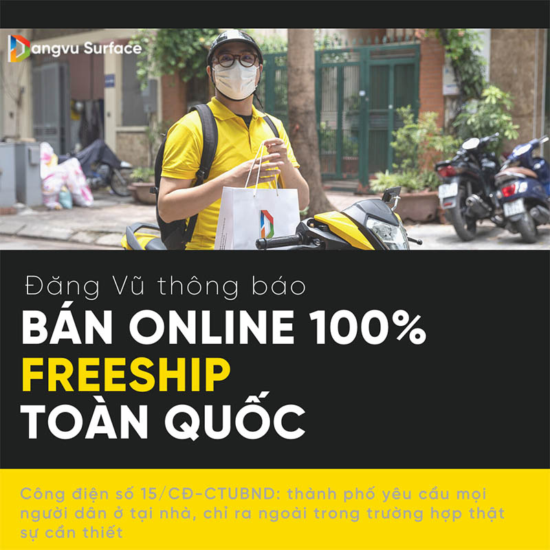 Đăng Vũ sẽ Freeship toàn quốc với tất cả các đơn hàng mua máy Surface