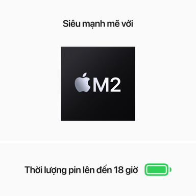 Với phiên bản này hãng đã tiếp tục tạo ra bảng nâng cấp là hip Apple M2 hoàn toàn mới
