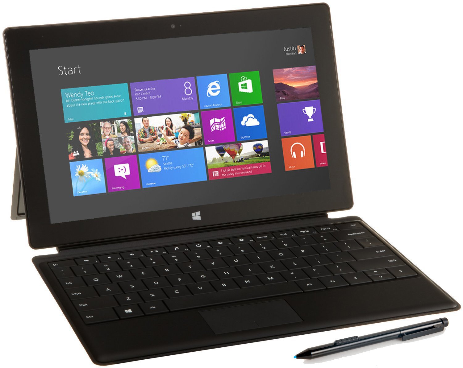 Thiết bị Surface Pro của Microsoft được thiết kế 2 in 1: tablet lai laptop giúp sử dụng linh hoạt