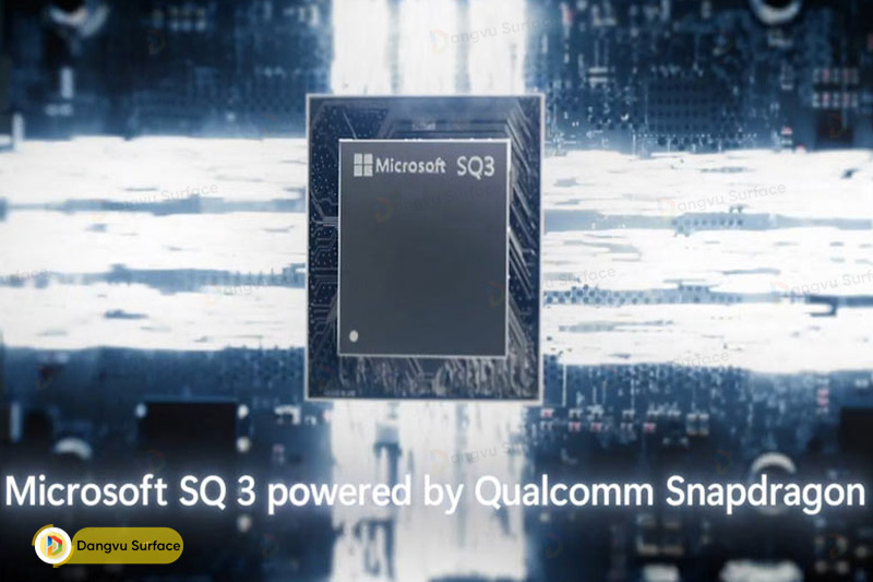 Phiên bản CPU SQ3 là đời thứ 3 mà Microsoft bắt tay hợp tác với Qualcomm