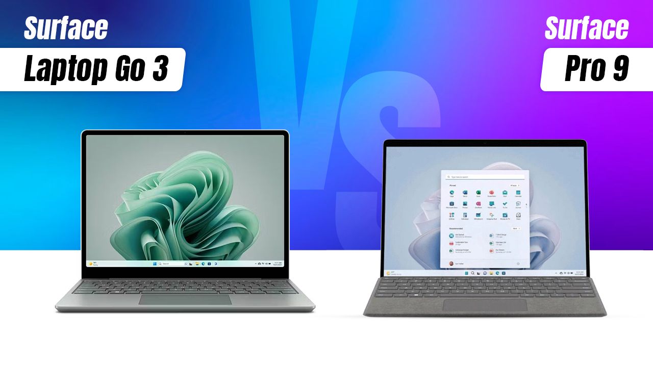 So sánh Surface Pro 9 vs Surface Laptop Go 3