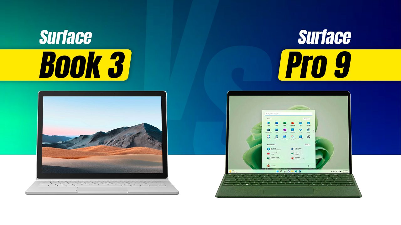 Surface Book 3 vs Surface Pro 9