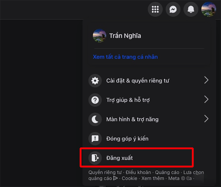 Thoát toàn bộ tài khoản mạng xã hội