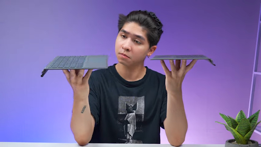 Cân nặng của Type Cover hãng thứ 3 sẽ nặng hơn so với bàn phím chính hãng một chút