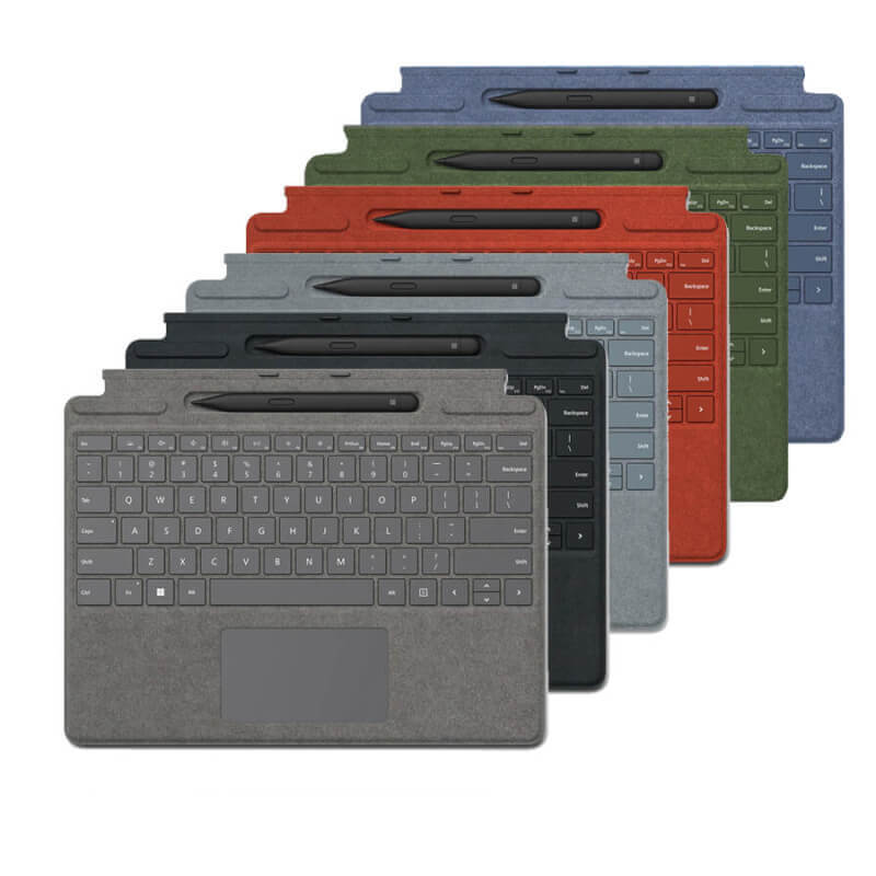 Mọi người sẽ có đa dạng sự lựa chọn màu sắc bàn phím khi lựa chọn Pro 9 như là màu Đỏ, Xanh băng, Bạch kim và Đen