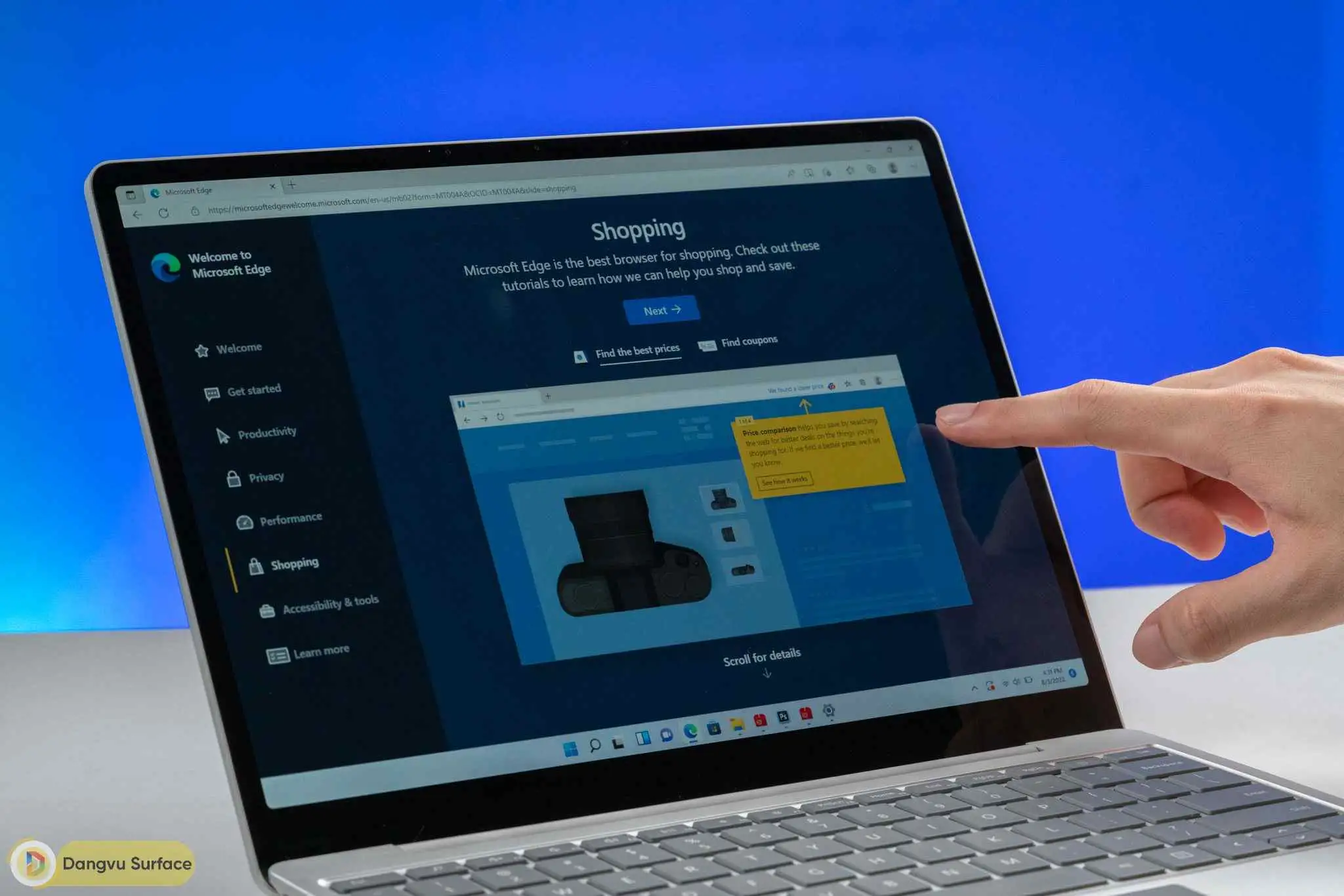 Ngoài ra thì màn hình của Laptop Go 3 còn sở hữu cảm ứng đa điểm