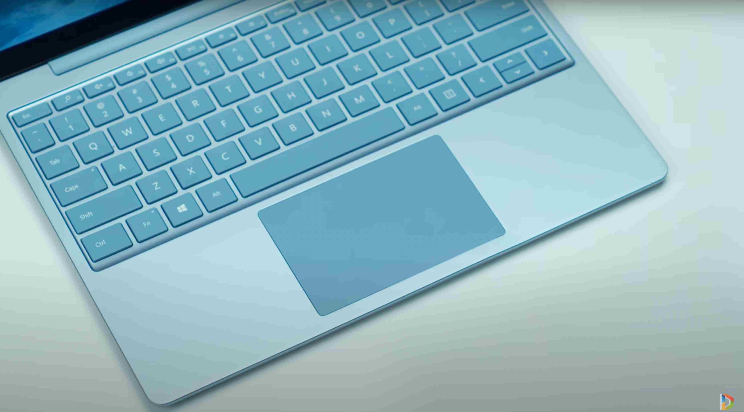 Keyboard trên thế hệ 2 của Surface Laptop Go được đánh giá là nổi bật với phong cách phối màu monochrome